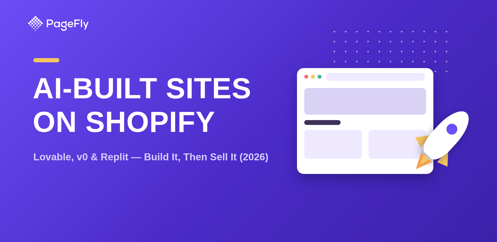 How to Launch an AI-Built Site (Lovable, v0, Replit) on Shopify and Make It Sell (2026)