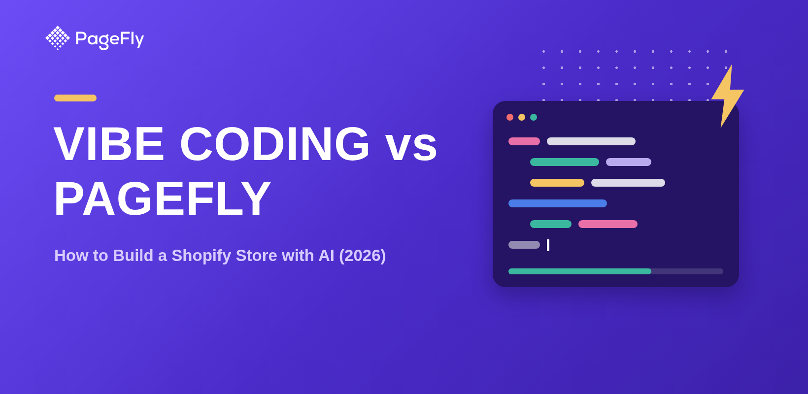 Vibe Coding vs PageFly: How to Build a Shopify Store with AI (2026)