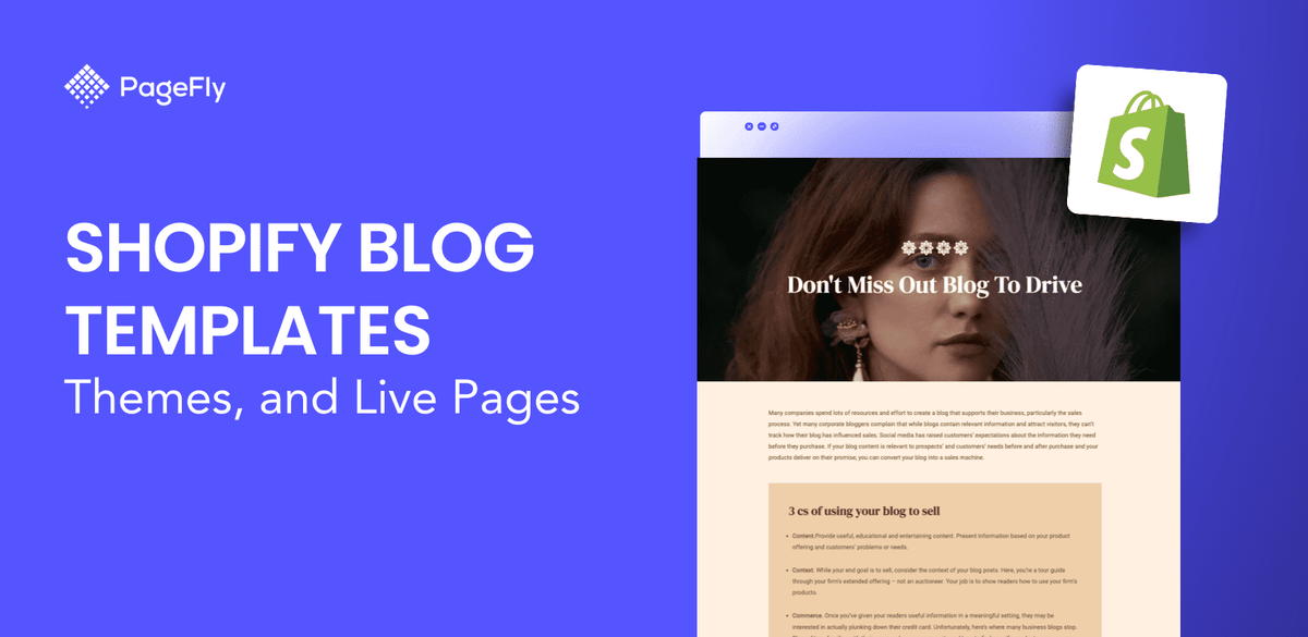 Shopify Blog Posts Design Example Shopify Blog Templates: 10 Free Designs + Best Themes for 2025