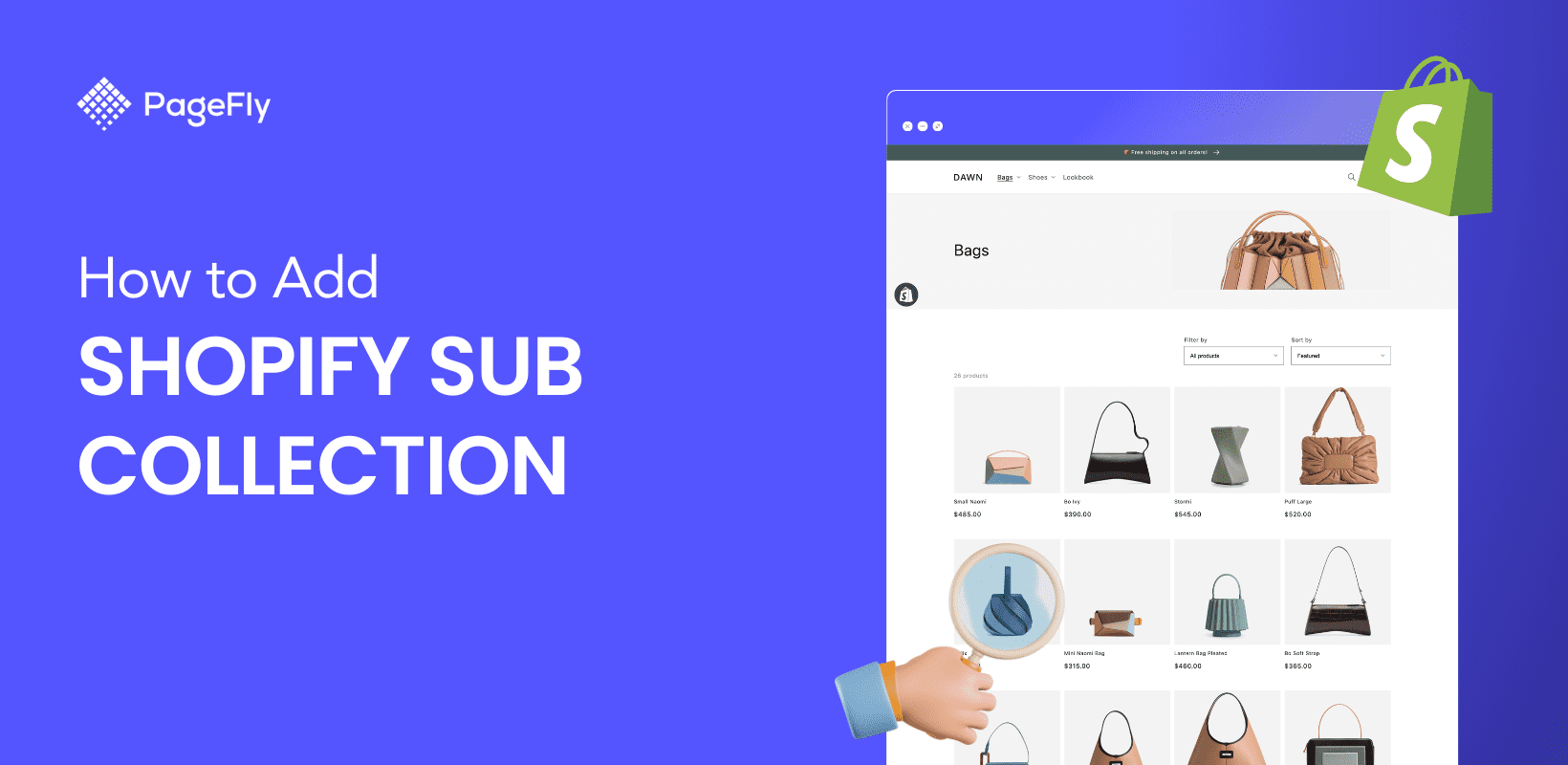 Shopify-Subコレクションを追加する方法：完全ガイド [2025］