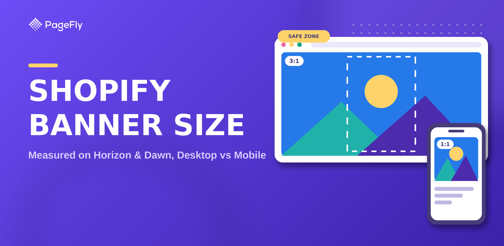 Shopify Banner Size: 3000 x 1500 px and the Safe Zone