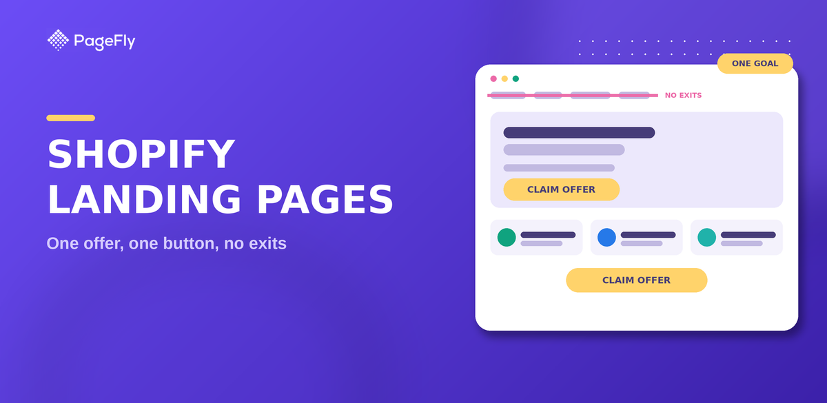 Shopify Landing Pages With One Offer, One Button, No Exits