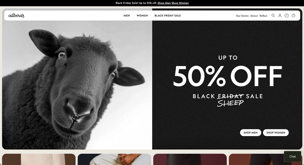 Running allbirds.com through the PageFly Shopify theme detector