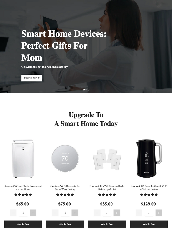 Mother day Shopify landing page template