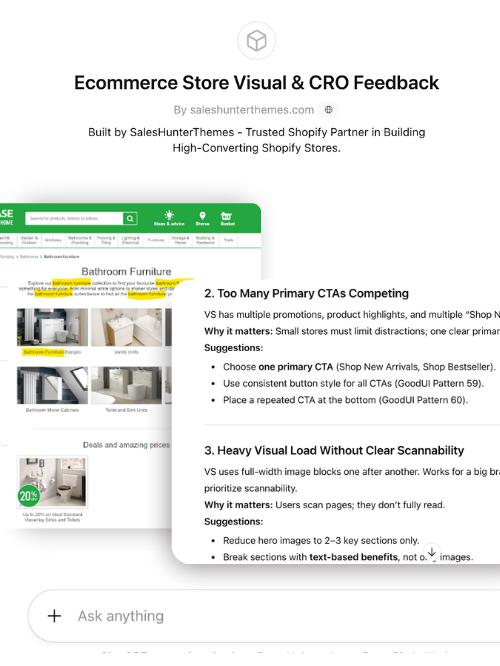 ⚡ Ready Visual & CRO Feedback AI Agent