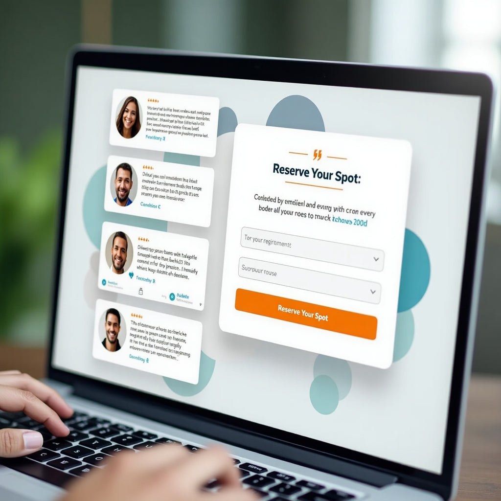 shopify landing page for webinar
